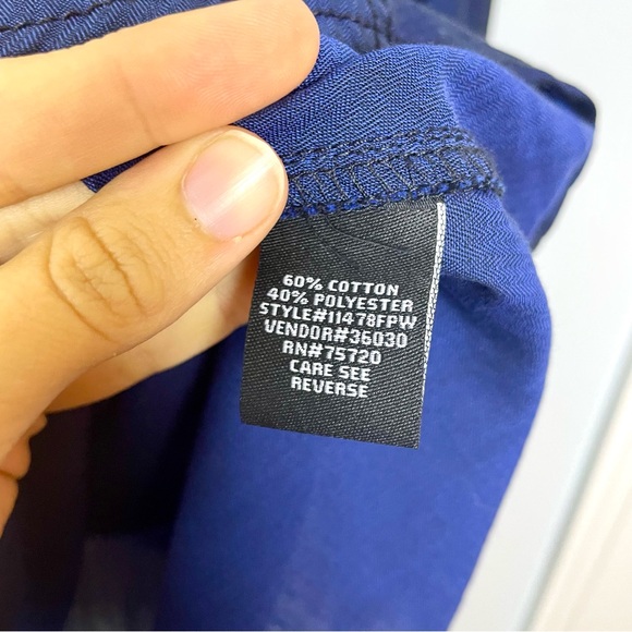 NWT BKE Buckle Easy Care Casual Navy Blue Button Down Shirt Mens XXXL 3XL Work - Picture 9 of 12